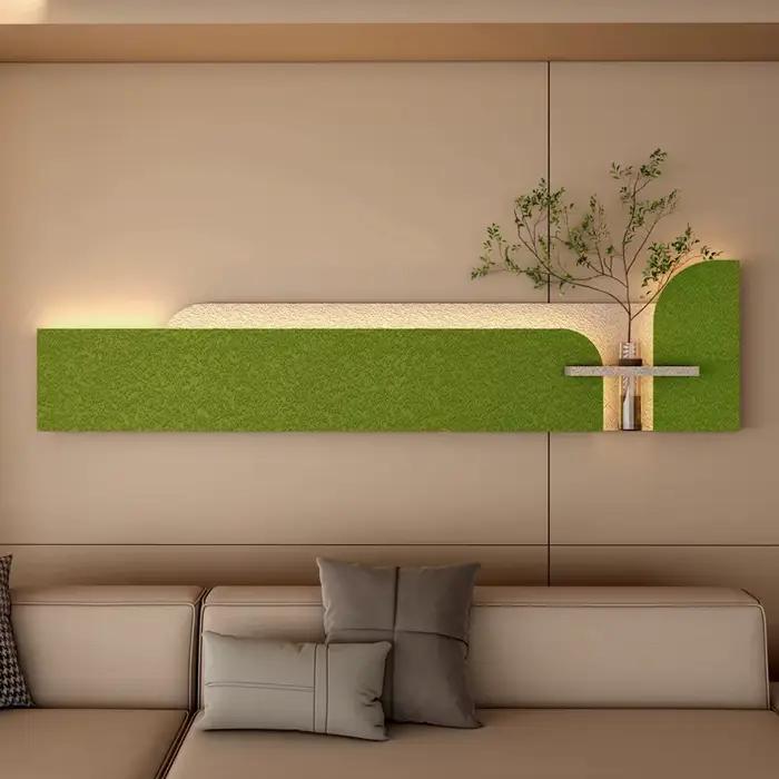 Bricolage décoration mur LED lampe plante pour salon canapé fond chambre couloir moderne intérieur maison horizontale murale lumière