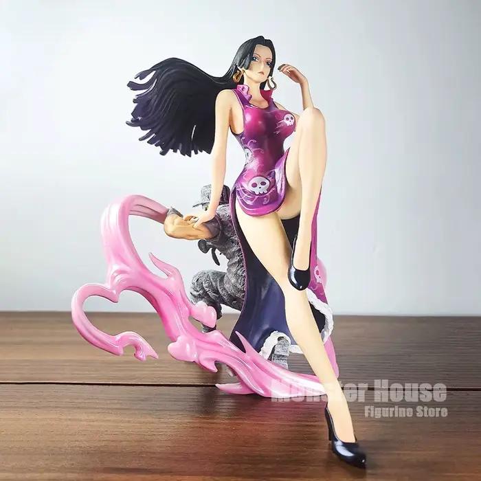 Figurine d'action Boa Hancock de l'anime ONE PIECE, 20cm/7.87in, statue en PVC, ornement de bureau, modèle de collection, jouets, cadeaux