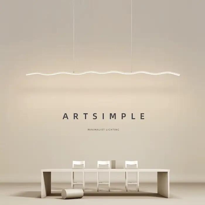 Lampe LED suspendue moderne et élégante pour salle à manger salon bar table restaurant cuisine île décoration de maison avec intensité variable et installation autonome