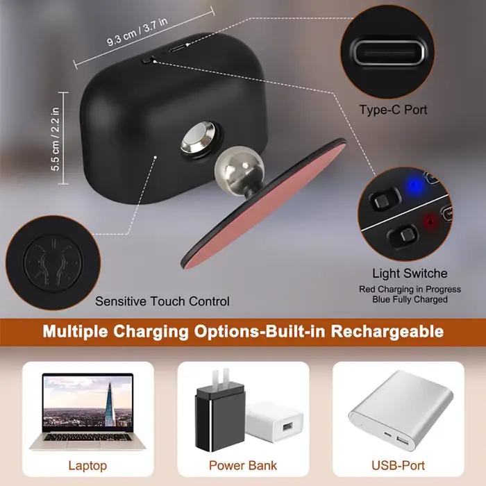 Lampe murale magnétique multifonctionnelle à télécommande