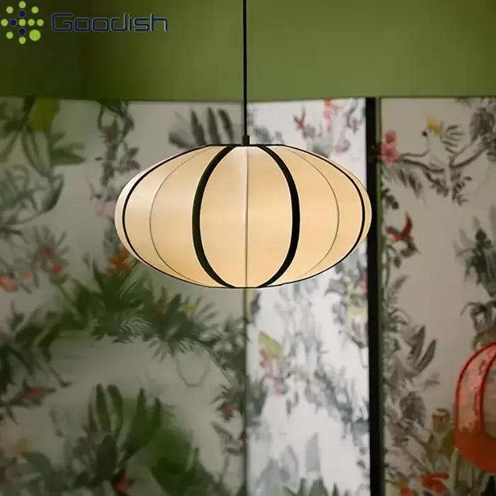 Wabi-sibi lampes suspendues en soie
