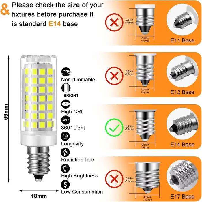 18W 15W 12W 9W 7W E14 LED ampoule lampe 220V-240V Mini maïs