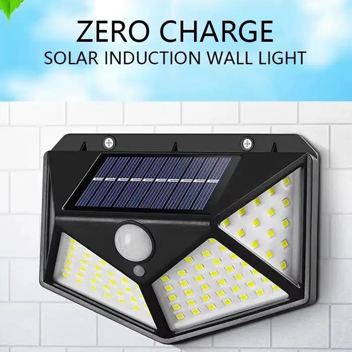 Lampe murale solaire avec détecteur de mouvement pour extérieur résistant à l'eau et sans fil pour jardins, terrasses et couloirs