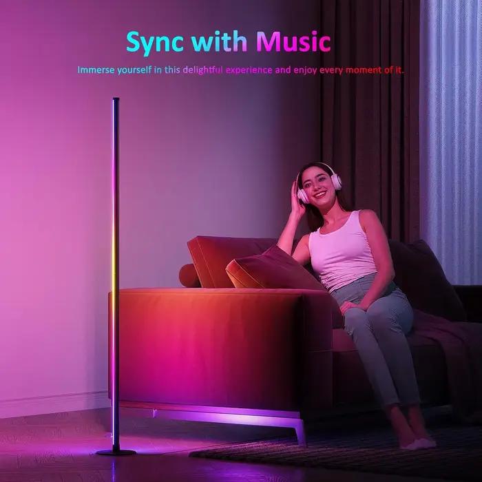 Lampadaire d'angle RGB IC