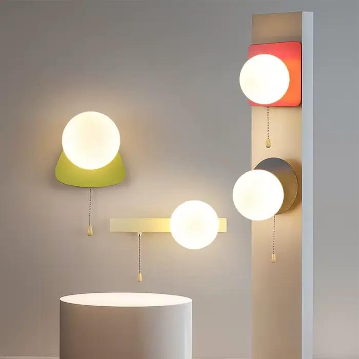 2025 nouveauté moderne minimaliste applique-terrupteur à tirer applique pour chambre chevet salon TV mur couloir