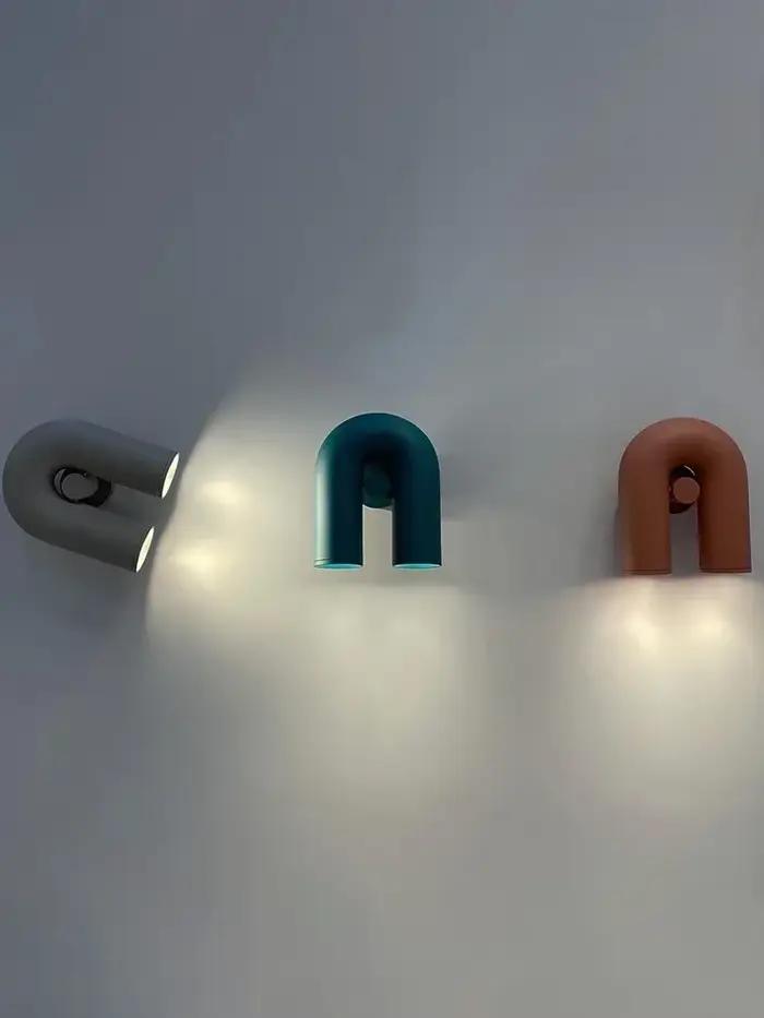 Applique Murale LED en Forme de U, Design poumons, pour Salon et Couloir