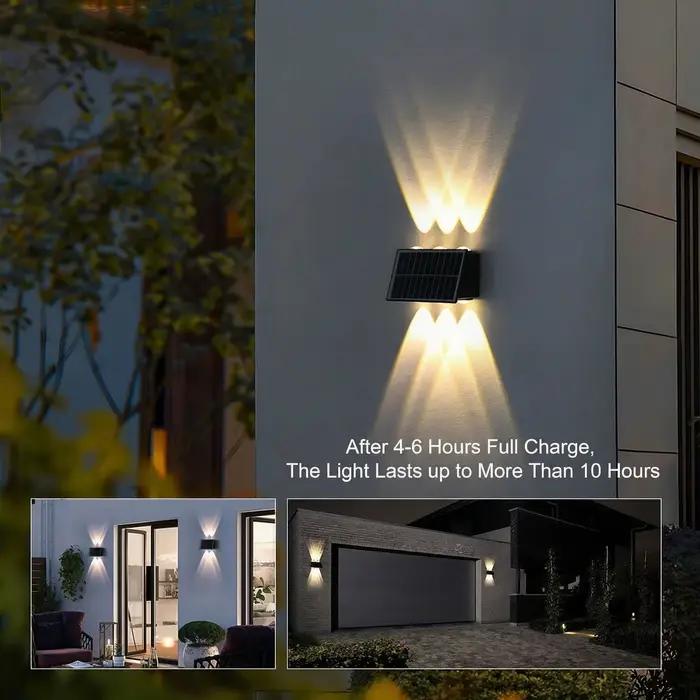 Lampe solaire murale extérieure IP65 étanche