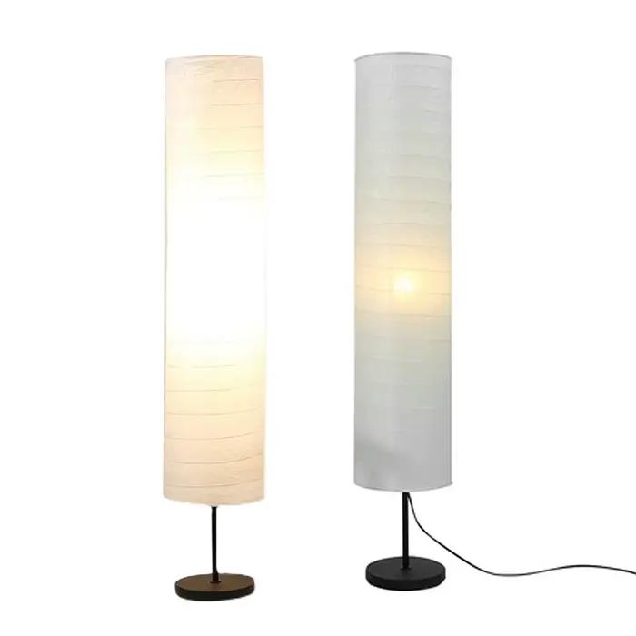 Abat-jour de lampadaire en papier de riz