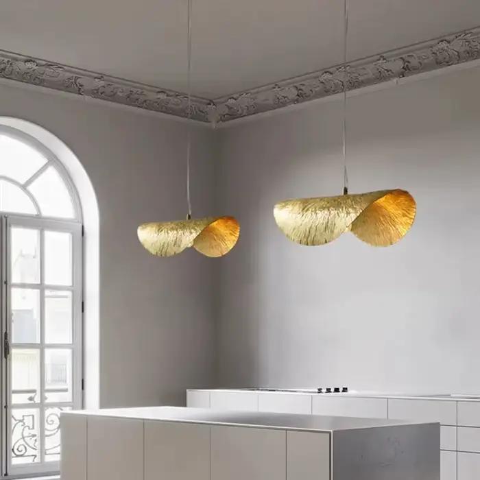 Lampe suspendue feuille de Lotus
