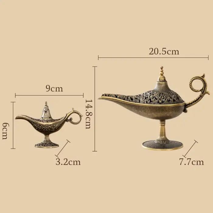 Brûleur d'encens en métal de style antique