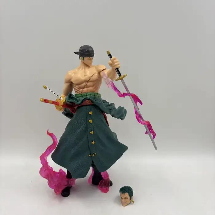 Figurine d'action Anime ONE PIECE Roronoa Zoro de 23 cm/9 pouces, modèle de collection en PVC, jouets pour cadeaux