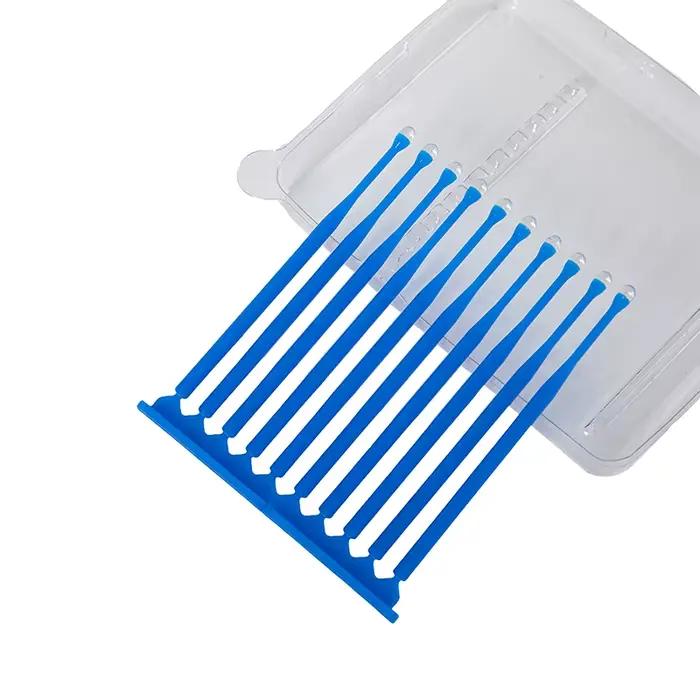 Nouveau 10 pièces/boîte applicateur dentaire bâtons pointe adhésive pour couronne dentaire placage de porcelaine matériaux dentaires jetables brosse applicateur