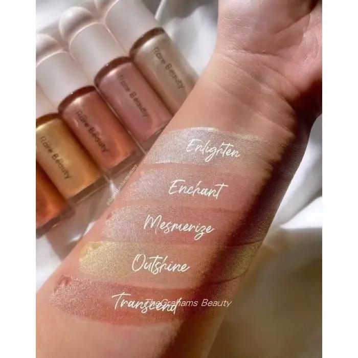 Rare beauté liquide Blush surligneur Contour finition haute brillante luminiseur maquillage Gel visage corps éclaircir paillettes Contour naturel