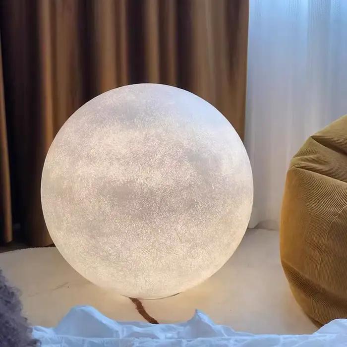 Lune lampadaire moderne LED éclairage ambiant pour étude salon chambre chaude et romantique Luna lumière