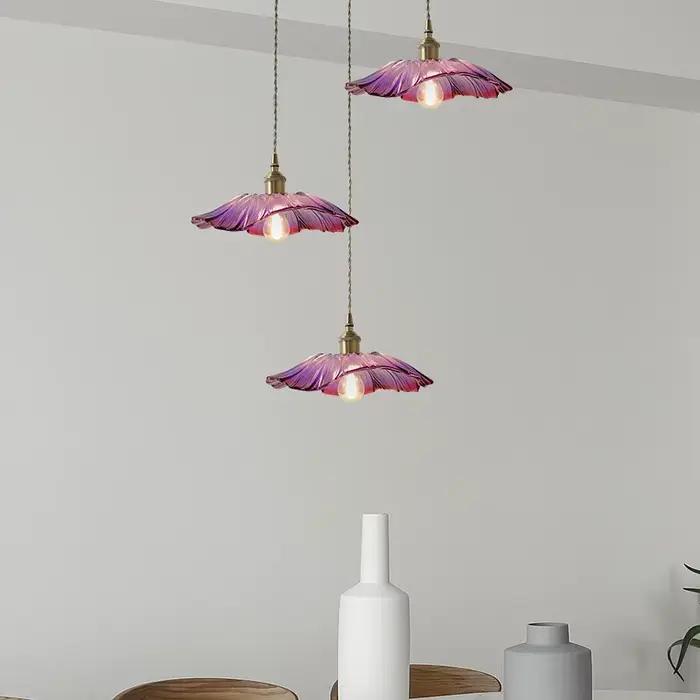 2025 classique rétro en laiton verre suspension lumière chaude intérieur chambre chevet salle à manger salon décoration lustre chaud