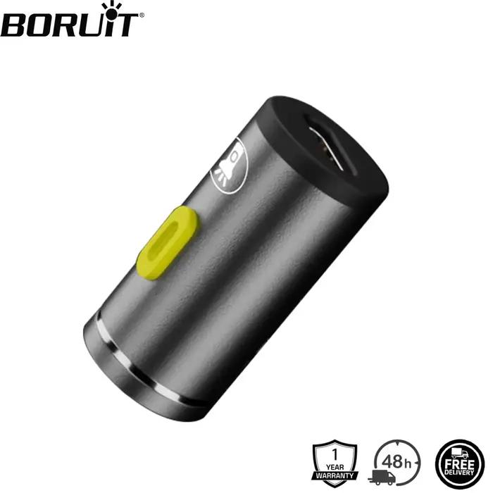BORUiT Super Mini lampe de poche LED 230LM monocouche torche Extra petite lanterne de Camping