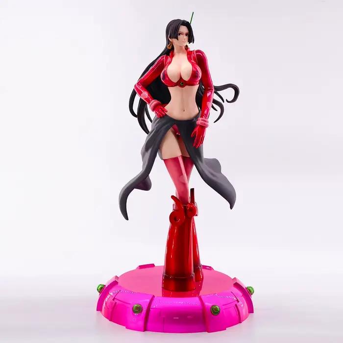 Figurine Anime One Piece Nico Robin Version Egghead, Uniforme Rouge Brillant, Pose Dynamique Debout, Modèle de Collection, Ornement de Bureau, Jouets
