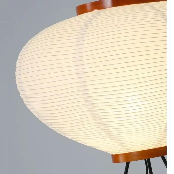 Lampadaire japonais en papier de riz Noguchi Akari