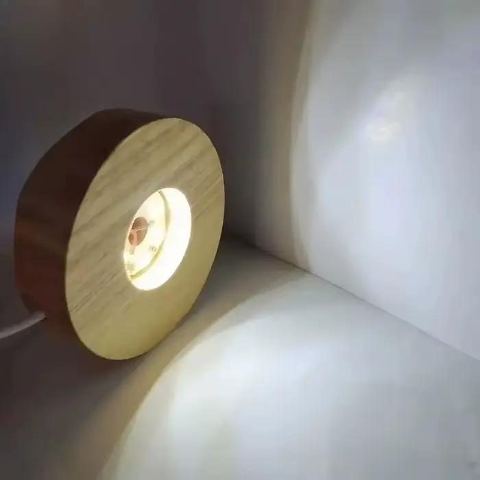Lampes décoratives de bureau en bois