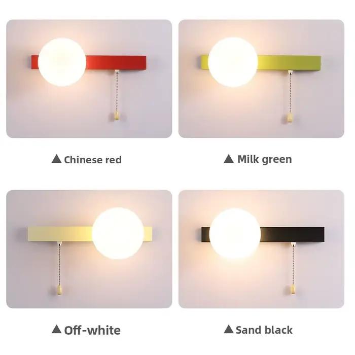 2025 nouveauté moderne minimaliste applique-terrupteur à tirer applique pour chambre chevet salon TV mur couloir