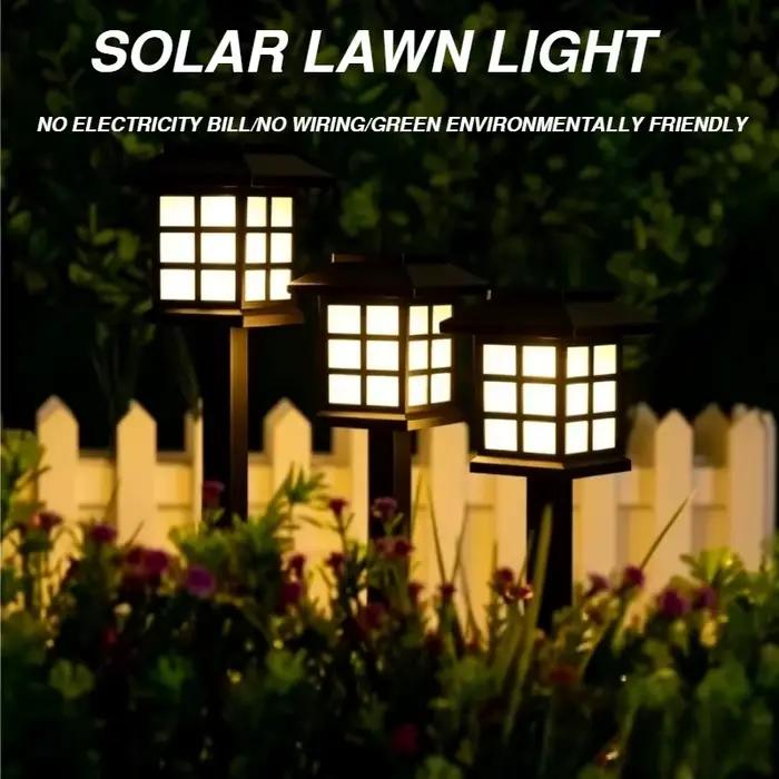 Lampe solaire LED pour pelouse