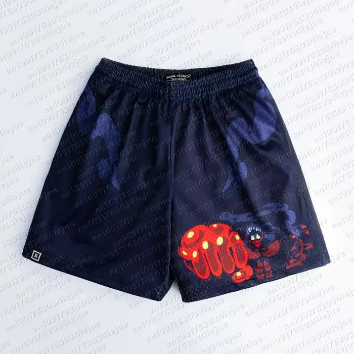 Shorts de sport décontractés One Piece Straw Hat Pirates Wave Mesh pour hommes et femmes, séchage rapide, respirant, été