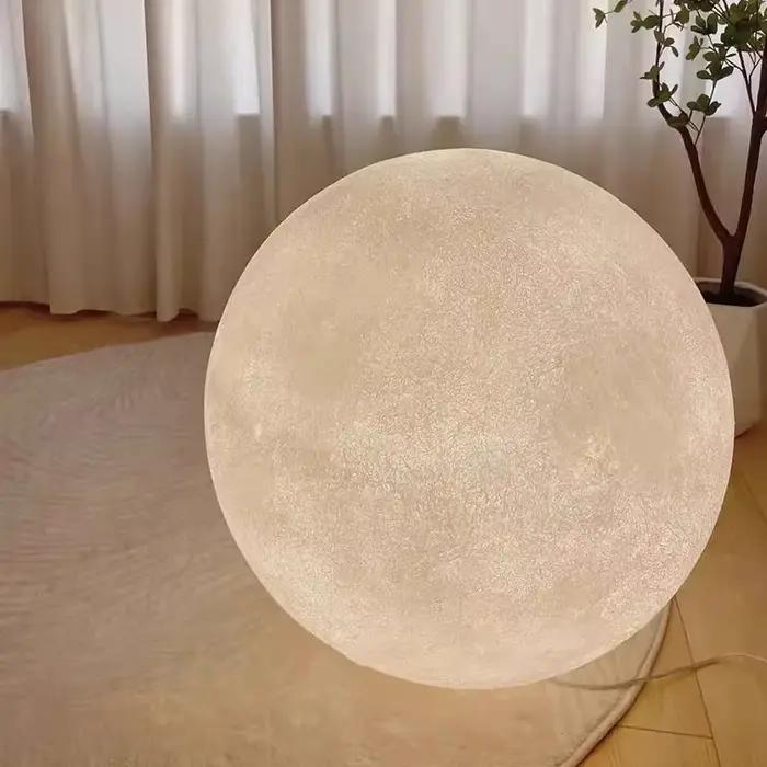 Lune lampadaire moderne LED éclairage ambiant pour étude salon chambre chaude et romantique Luna lumière