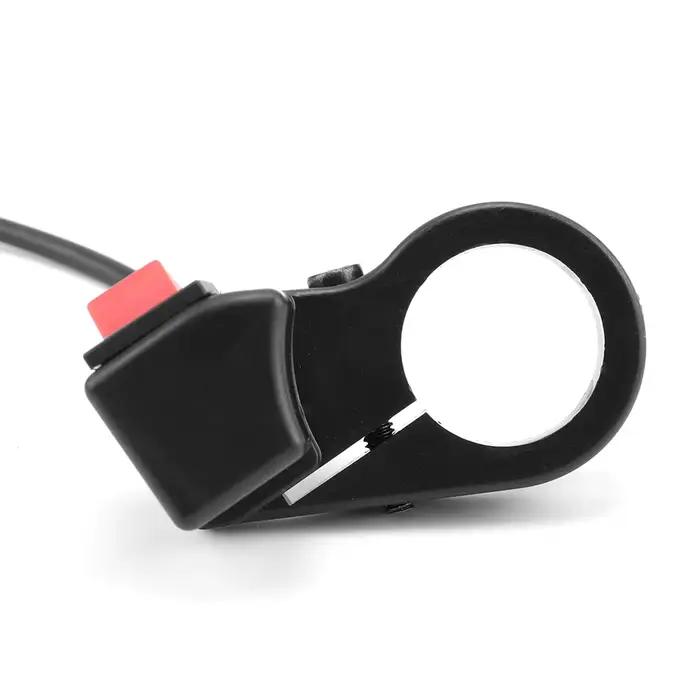 Guidon avec bouton poussoir marche/arrêt, lumières de sauna, équipement de moto, interrupteur d'éclairage pour vélo électrique, vélo électrique, VTT, RL