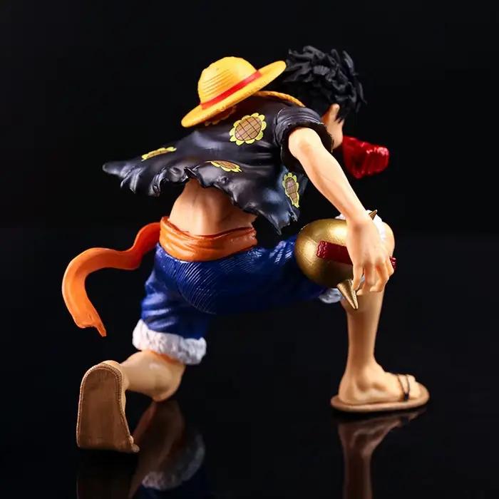 Figurine d'action Luffy One Piece Anime, modèle de collection agenouillé, jouet décoratif, cadeau d'anniversaire, figurine Anime 2026