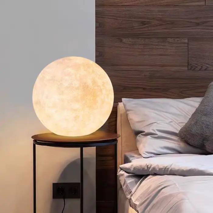 Lune lampadaire moderne LED éclairage ambiant pour étude salon chambre chaude et romantique Luna lumière