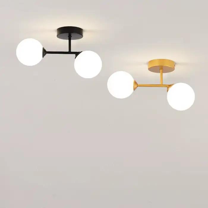 Boule de verre plafonnier maison déco éclairage intérieur pour chambre salon Table à manger vestiaire couloir nordique