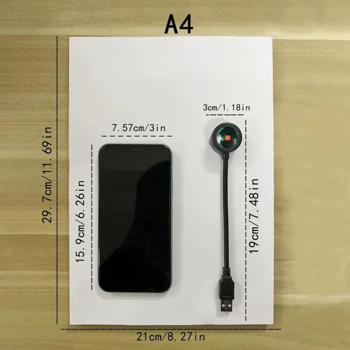 Lampe de projection coucher de soleil alimentée par USB