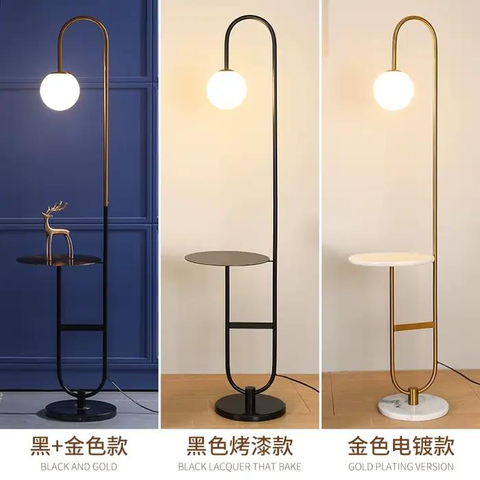 Lampe LED autoportante au design nordique moderne, luminaire décoratif d'intérieur, idéal pour un salon ou une table à thé