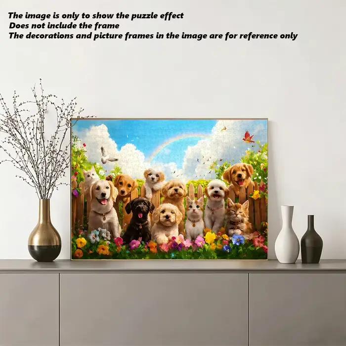 Un puzzle de haute qualité de 500/1000 pièces, parfait pour les adultes, est un jeu familial amusant qui aide à soulager le stress et est idéal pour les anniversaires.