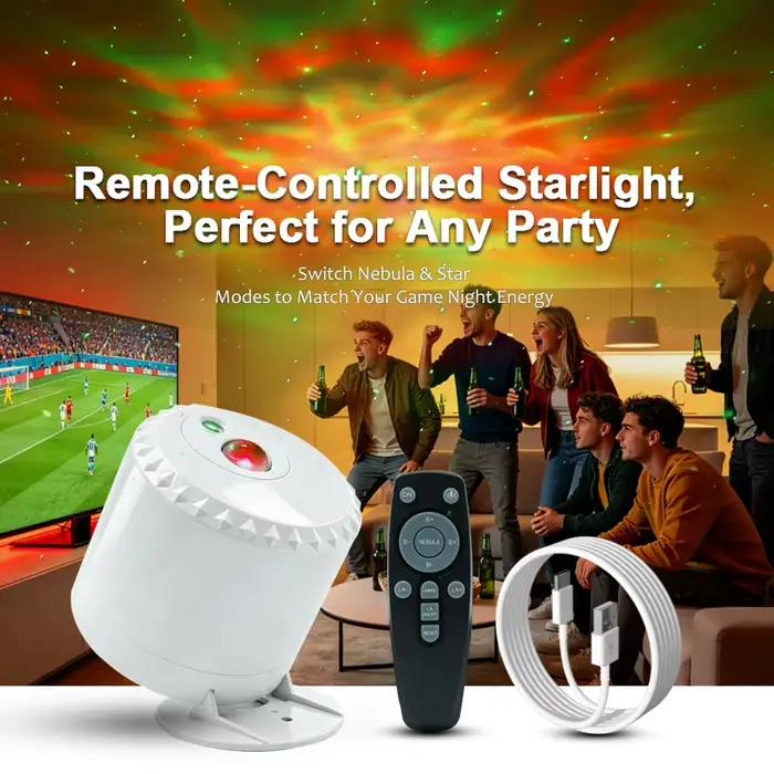 Projecteur d'étoiles Galaxy, lampe portable USB, lumière d'ambiance romantique, nébuleuse, lampe de projection d'étoiles pour cadeau