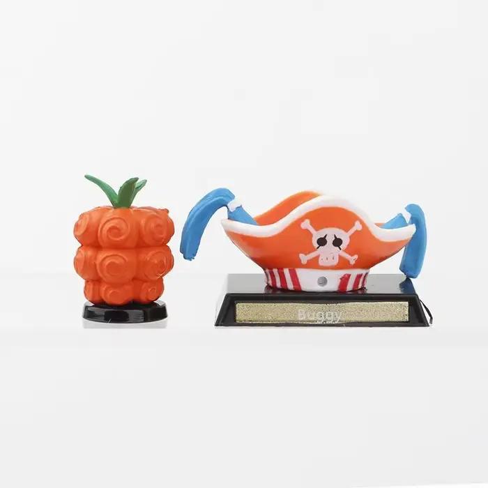 13 pièces de figurines et accessoires de collection One Piece (Zoro, Luffy, Ace), incluant le Chapeau de Paille et les Fruits du Diable, pour jeu de rôle, décoration de bureau et cadeaux