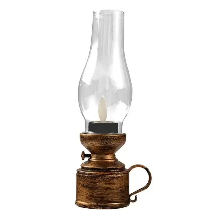 Lanterne à huile LED rétro vintage