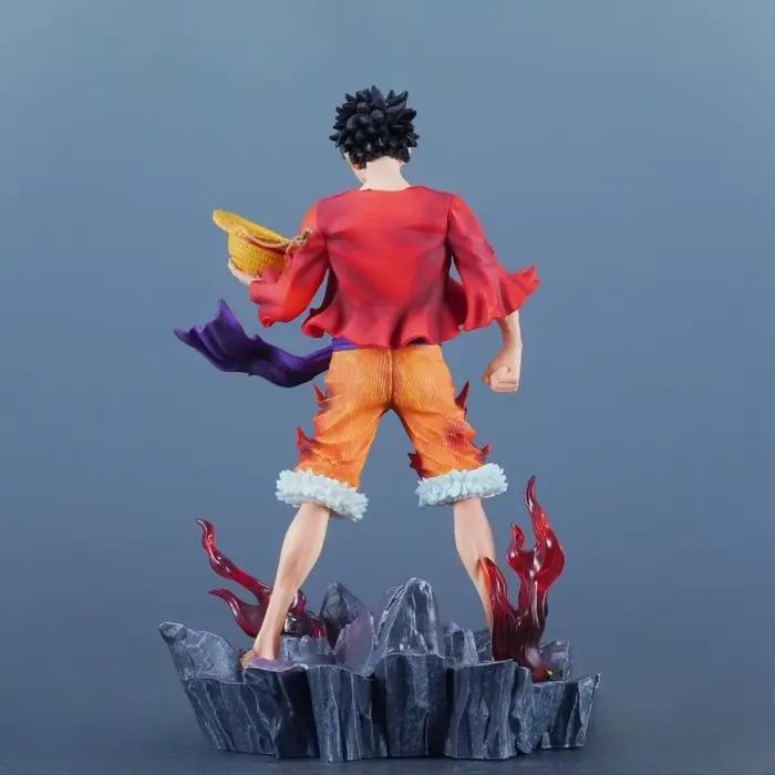 24 cm/9,45 pouces Anime une pièce Figure singe D Luffy figurines d'action Pvc Statue bureau ornement Collection modèle jouets cadeaux