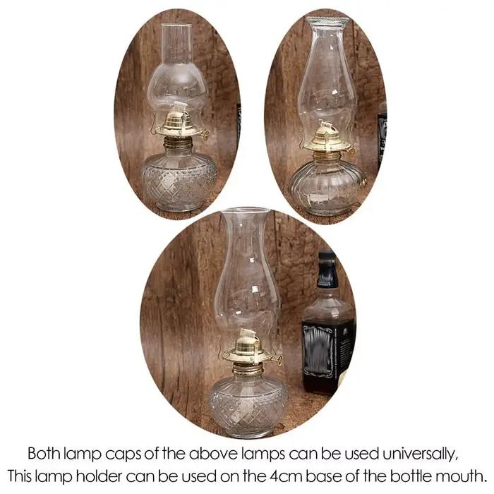 Tête de lampe à kérosène rétro en métal à l'ancienne