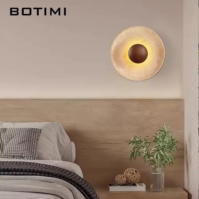 BOTIMI – applique murale LED ronde en pierre