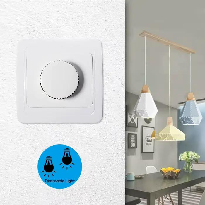 230V LED variateur de lumière contrôleur de luminosité réglable 4 à 300W pour lampes à intensité variable encastrées