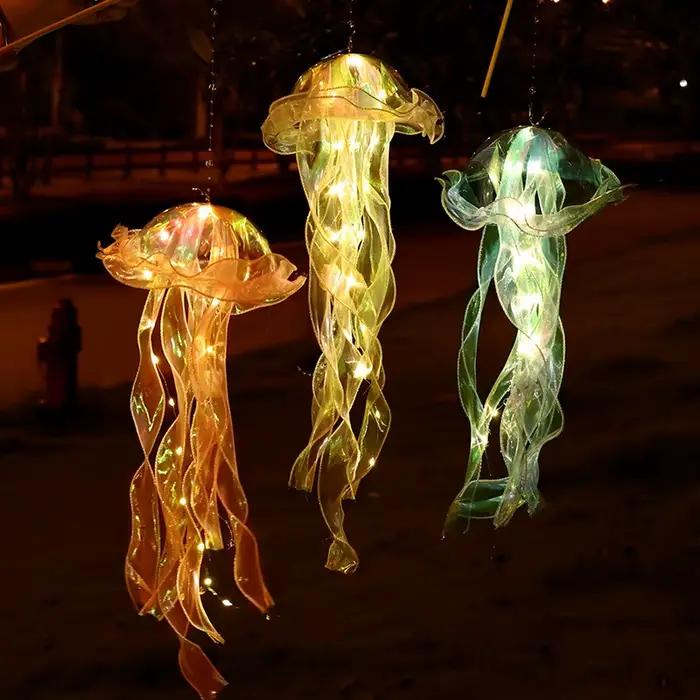 Veilleuse méduse, lampe de fleur portable