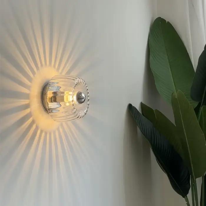 LED Bauhaus verre applique nordique rétro personnalité décoration murale lampes moderne salon couloir