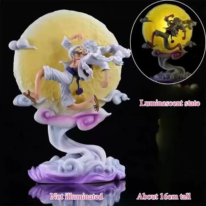 Figurine de dessin animé One Piece Nika Luffy, modèle mignon, poupée 2D, veilleuse, ornement de bureau pour étudiant, jouet, accessoire d'animation, vente en gros