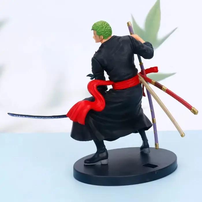 Figurine d'anime One Piece, Roronoa Zoro, roi Sauron, cent scènes commémoratives des grands pirates, modèle Eiichiro Oda, art