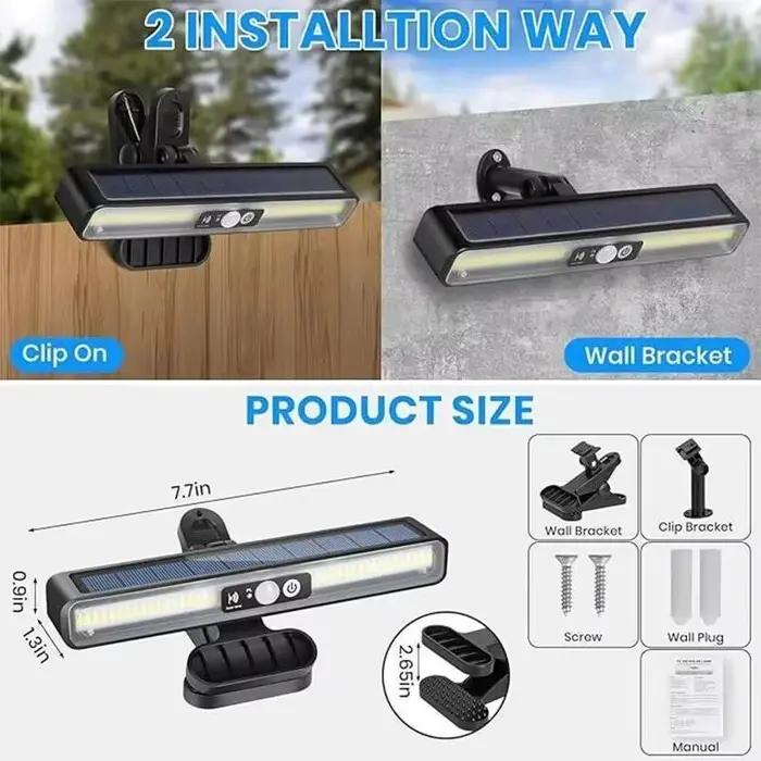 Lampe solaire LED puissante pour jardin, extérieure, étanche, à détection de mouvement, éclairage paysager lumineux pour la cour, le chemin, la décoration, lanterne
