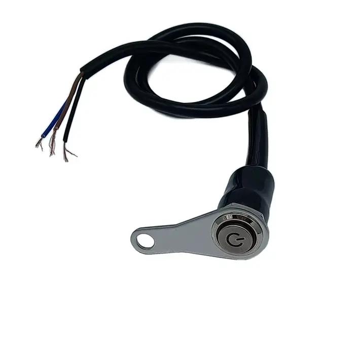 LED moto interrupteur marche/arrêt guidon montage étanche 12V ATV Scooter antibrouillard phares moto bouton poussoir commutateurs