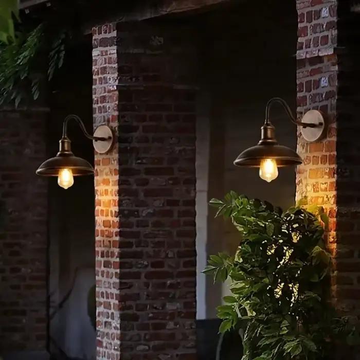 DARHYN Vintage mur LED lampe Style industriel Antique fer Art extérieur couloir lumière E27 pour Restaurant hall d'entrée couloirs
