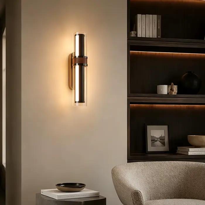 Lampe murale minimaliste noire