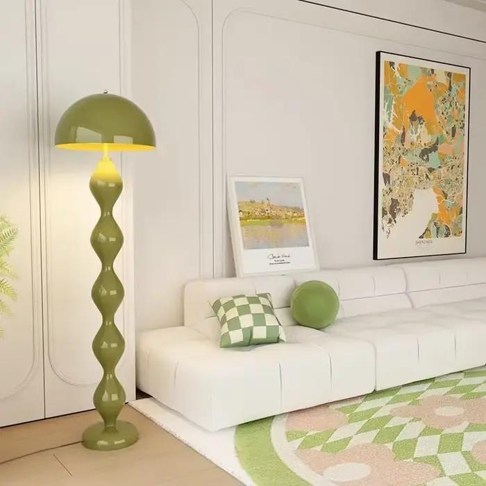 Lampe sur pied LED de style nordique médiéval moderne pour salon, canapé, salle d'exposition, décoration intérieure, luminaire avec garantie de deux ans